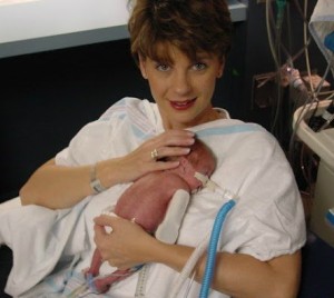 Kelli holding Jackson in Kangaroo Care