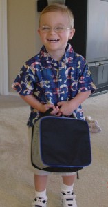 Jackson's first day of school