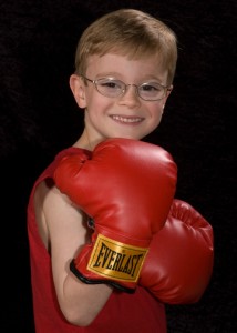 Jackson in boxing gloves