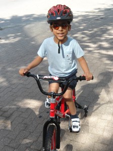 Alejandro on his bike