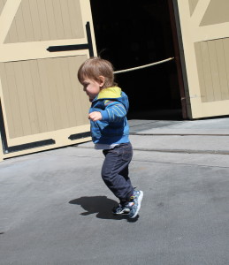 Jaxon running around Disney World!