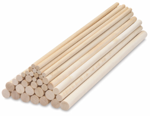 Dowel rods, in all shapes and sizes, are available at local hardware stores. Choose the size you think will work best for your child.