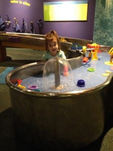 Water table at Maryland Science Center in Baltimore, MD. 