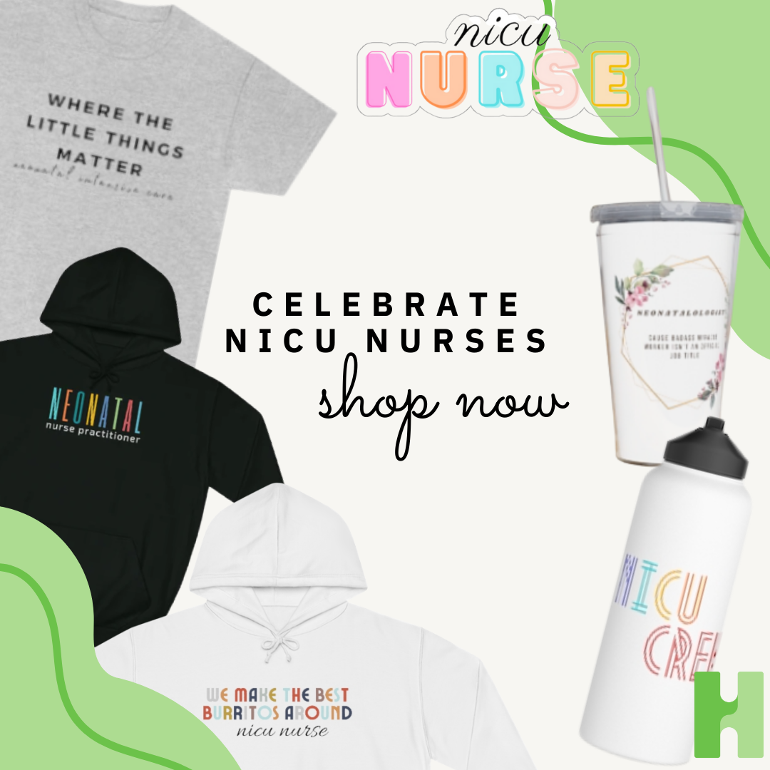 nicu nurse merch and gifts, hand to hold
