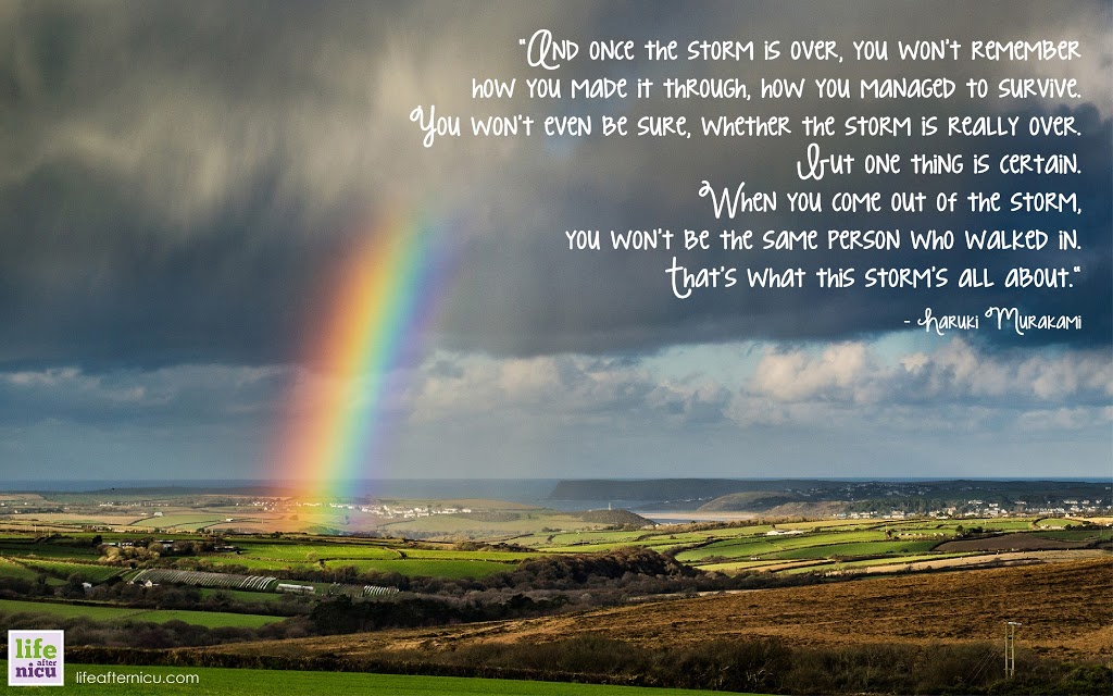 Inspirational Image :: “And once the storm is over…”
