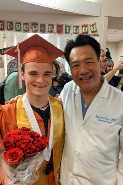 Jackson and Dr. Frank Cho, St David's Medical Center Austin, NICU, NICU graduate, NICU grad, former preemie, micro preemie