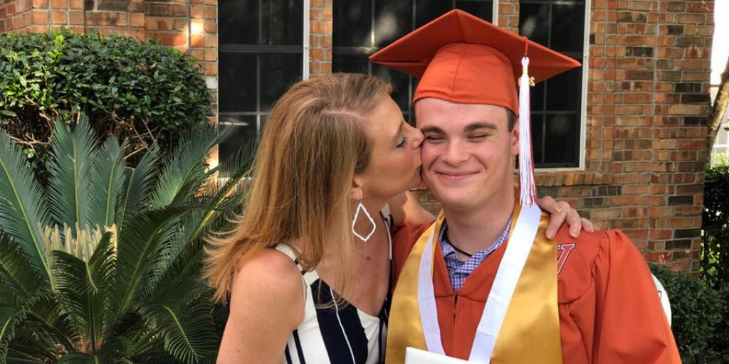 Kelli and Jackson NICU grad high school graduation