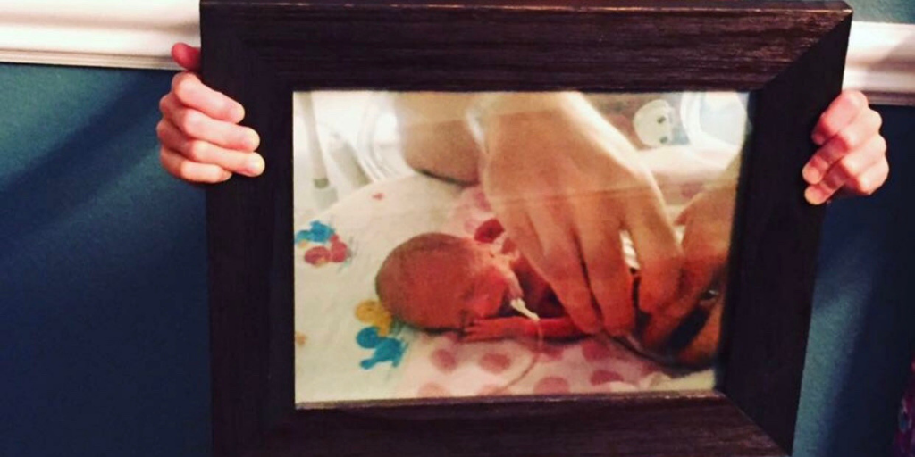 PTSD in the NICU, former micro preemie, hand to hold
