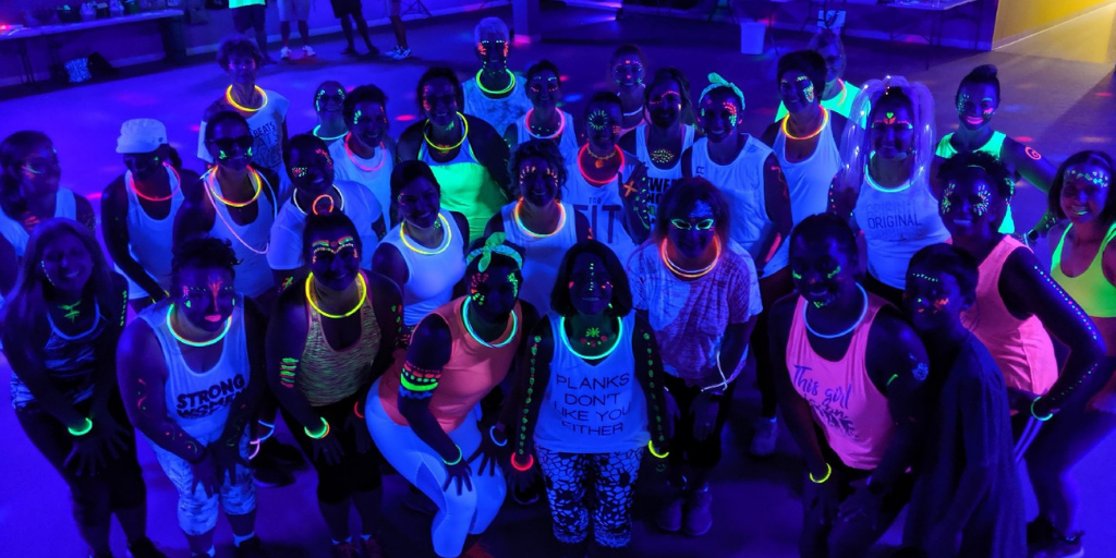 The Austin Community GLOWS for NICU Families with Jazzercise!