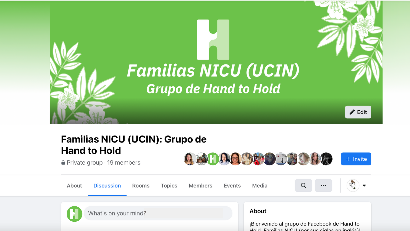Familias NICU Facebook group