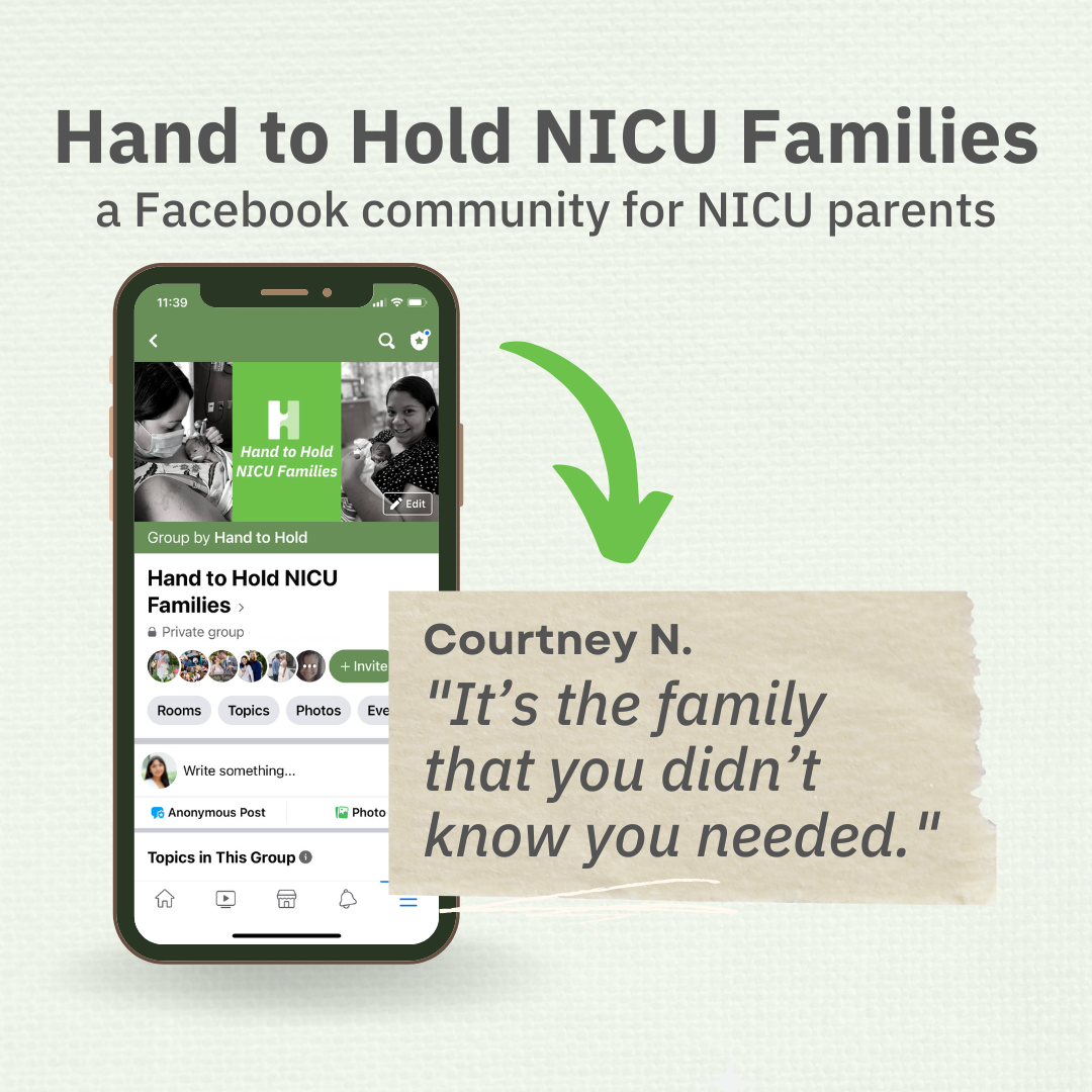Hand to Hold NICU parent Facebook group