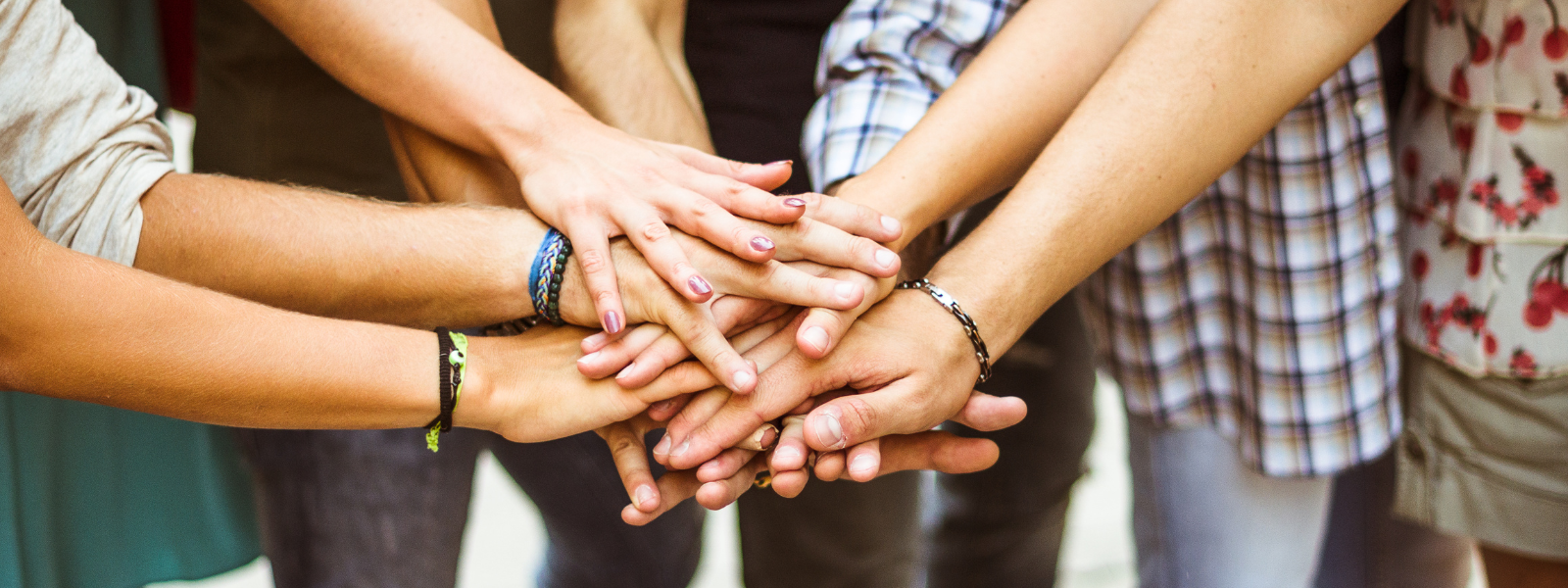 hand to hold volunteer