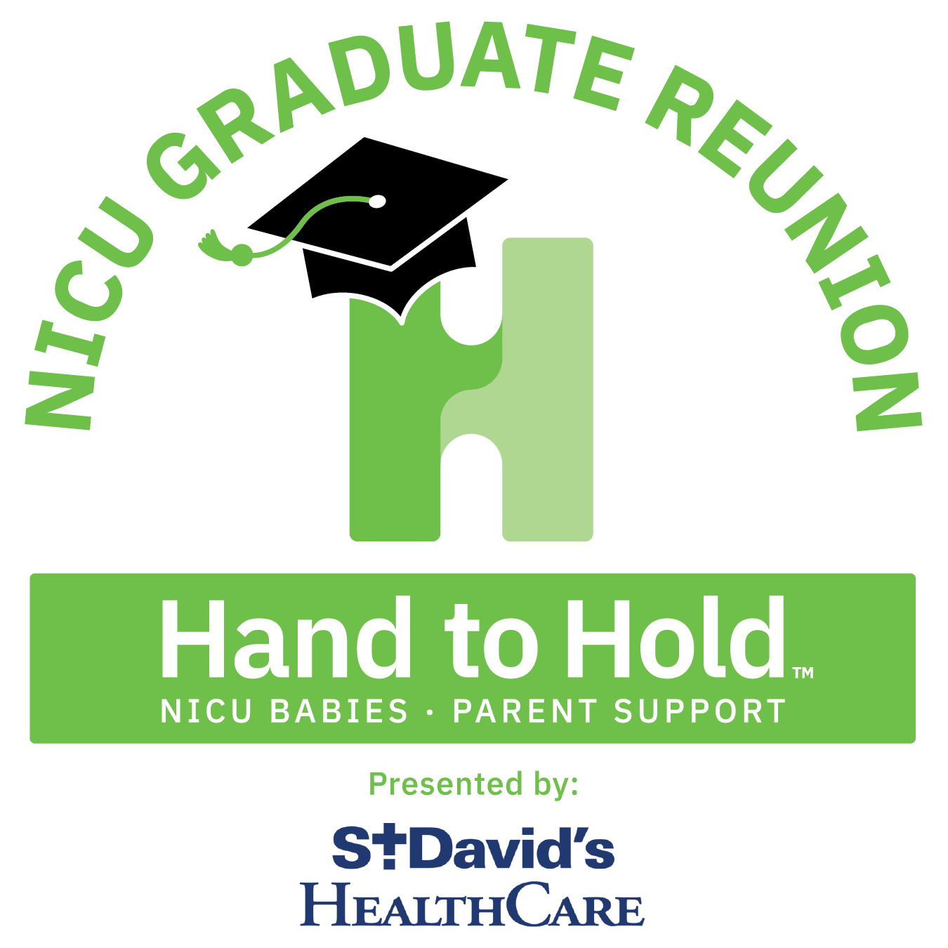 hand to hold NICU graduate reunion