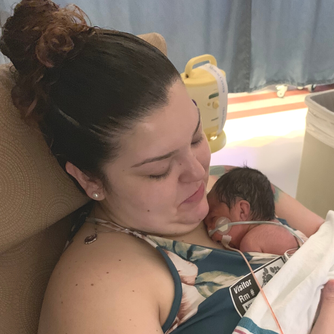Bonding with your baby in the NICU, hand to hold