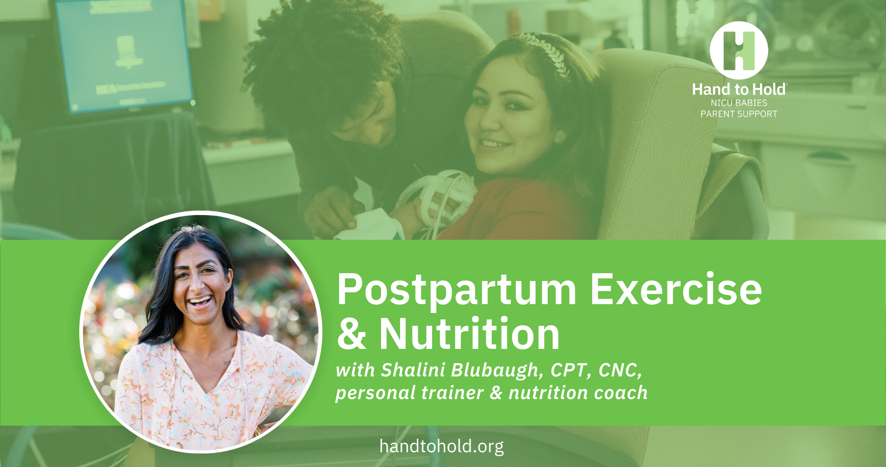 Shalini Blubaugh, CPT, CNC, nutrition and exercise, hand to hold nicu babies parent support podcast