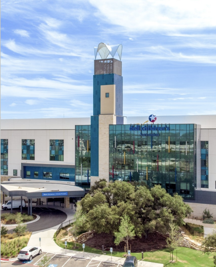 Ascension Dell children's medical center, hand to hold NICU Hero Award