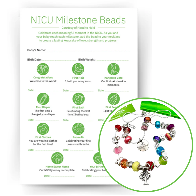 hand to hold nicu milestone beads