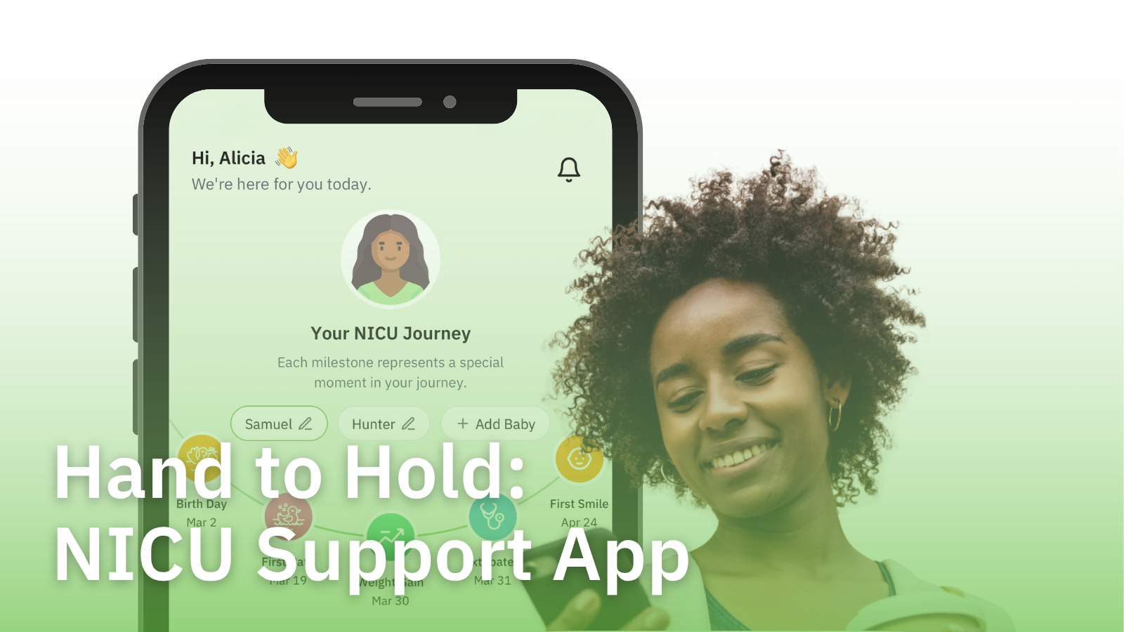 hand to hold NICU support app