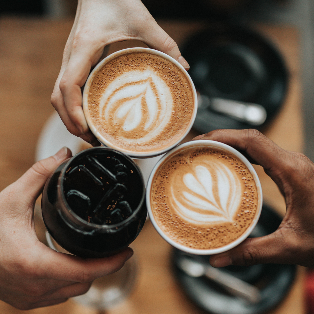 hand to hold coffee campaign sip for strength